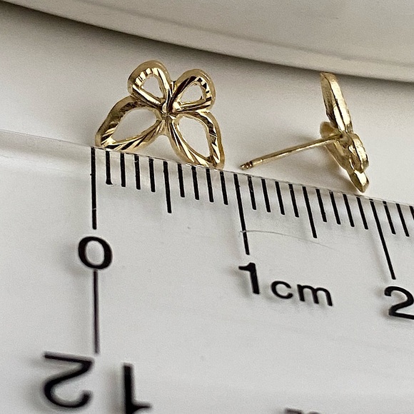 10k Solid Gold Earrings \ Gold Piercing Studs \ Earrings for Babies & Kids - Picture 5 of 13